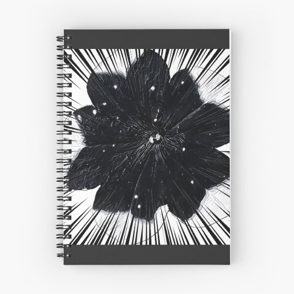 Item preview, Gothic Black Flower Manga Speed Lines Comic Pop Art designed and sold by BalkanBloom.