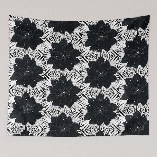 Item preview, Gothic Black Flower Manga Speed Lines Comic Pop Art designed and sold by BalkanBloom.