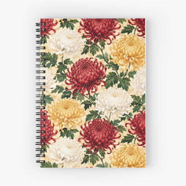 Item preview, Chrysanthemum Imperial Watercolor Botanical Seamless Pattern designed and sold by Inkworksbyshery.