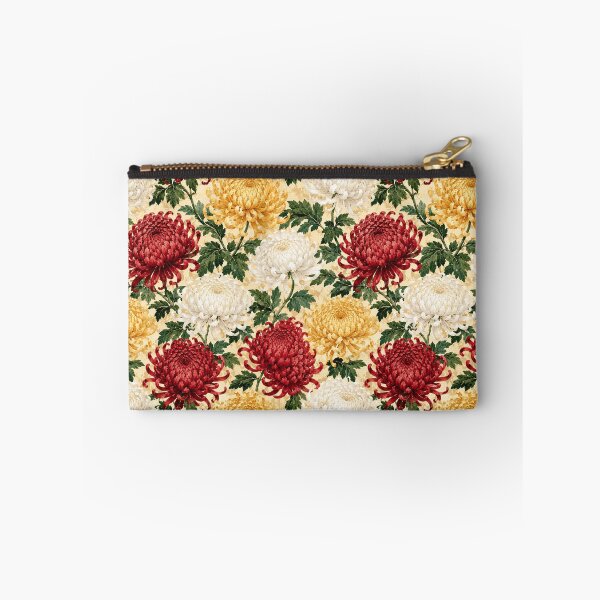 Item preview, Chrysanthemum Imperial Watercolor Botanical Seamless Pattern designed and sold by Inkworksbyshery.