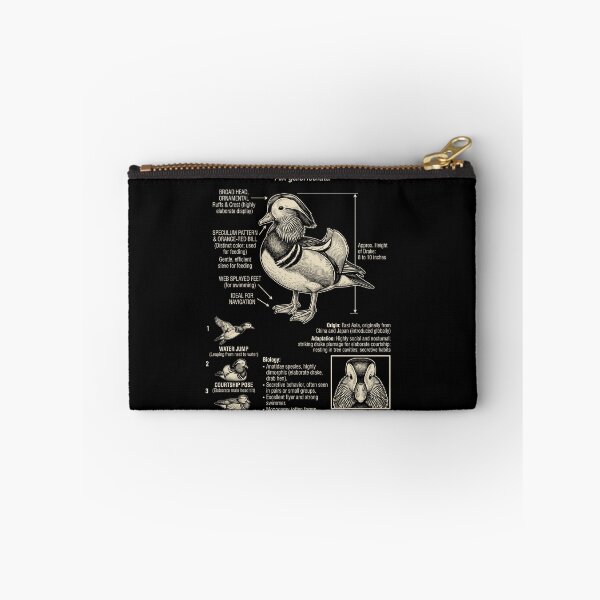 Item preview, Mandarin Duck Scientific Anatomy Ornithology Animal Lover designed and sold by Kimberley King Art  King Art.