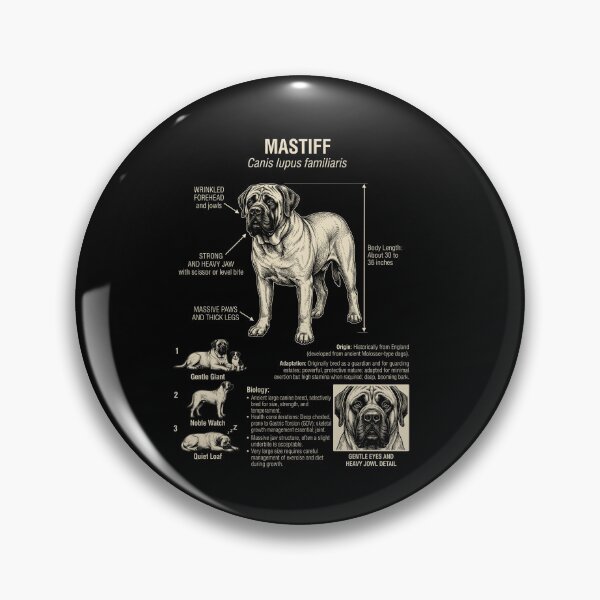 Item preview, Mastiff Scientific Anatomy Biology Dog Lover designed and sold by Kimberley King Art  King Art.