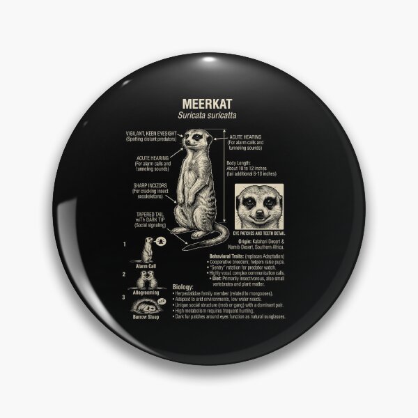 Item preview, Meerkat Scientific Anatomy Biology Animal Lover designed and sold by Kimberley King Art  King Art.