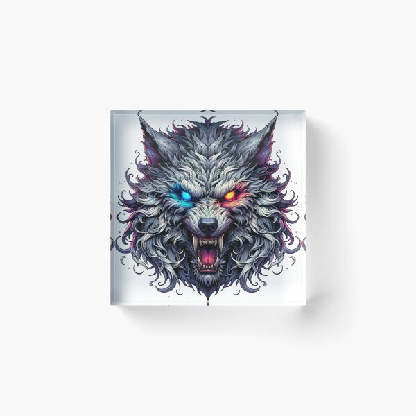 Item preview, Big Bad Wolf T-Shirt | Fierce Neon Wolf Graphic Tee | Glowing Eyes Wolf Shirt | Dark Fantasy Animal Art | Wolf Lover Gift designed and sold by Henrysink.