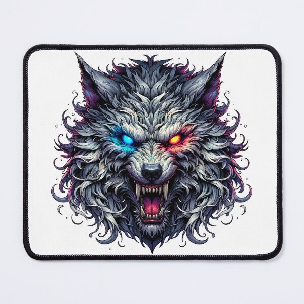Item preview, Big Bad Wolf T-Shirt | Fierce Neon Wolf Graphic Tee | Glowing Eyes Wolf Shirt | Dark Fantasy Animal Art | Wolf Lover Gift designed and sold by Henrysink.