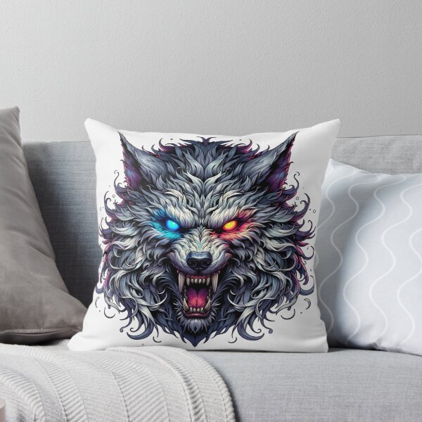 Item preview, Big Bad Wolf T-Shirt | Fierce Neon Wolf Graphic Tee | Glowing Eyes Wolf Shirt | Dark Fantasy Animal Art | Wolf Lover Gift designed and sold by Henrysink.
