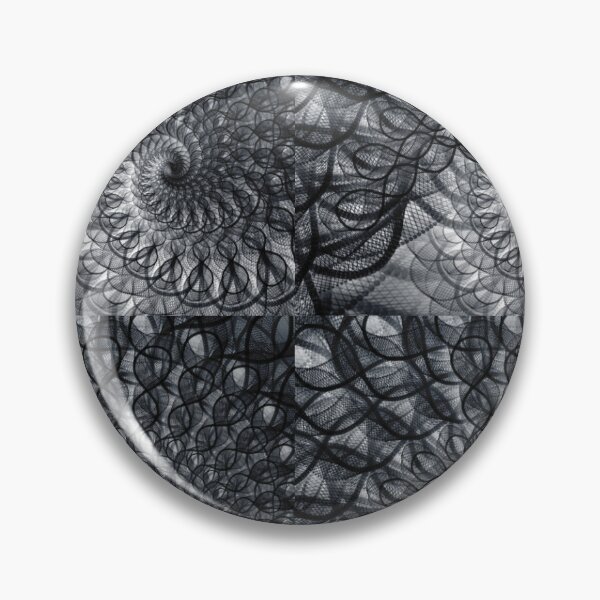 Item preview, Black and White Spiral Tunnel Pattern – Circular Optical Illusion Wall Art designed and sold by N0irNest.