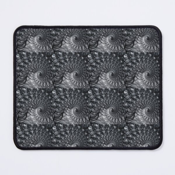 Item preview, Black and White Spiral Tunnel Pattern – Circular Optical Illusion Wall Art designed and sold by N0irNest.