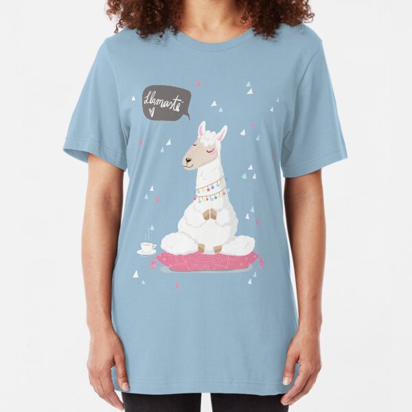 Llamaste - Das Yoga Lama Slim Fit T-Shirt