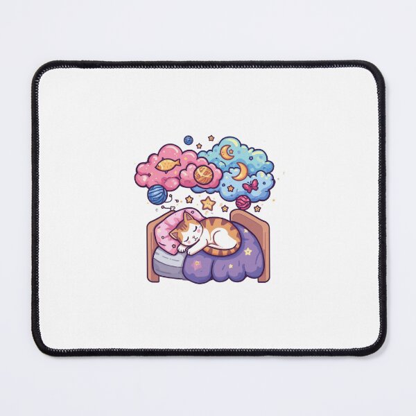 Item preview, Cozy Cat in Bed Cute Sleepy Cat Illustration Cat Lover designed and sold by KhadijaBatool38.