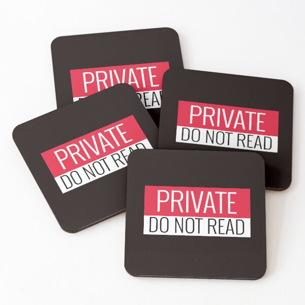 Item preview, PRIVATE | DO NOT READ | NOVELTY SIGN HUMOR SERIES — INSTRUCTIONS EDITION designed and sold by WitLounge.
