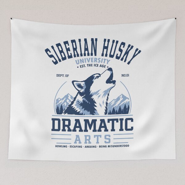 Item preview,  Husky Dept of Dramatic Arts | Funny Husky Varsity Shirt | Siberian Husky Mom Gift | Husky University designed and sold by TheDogClub.