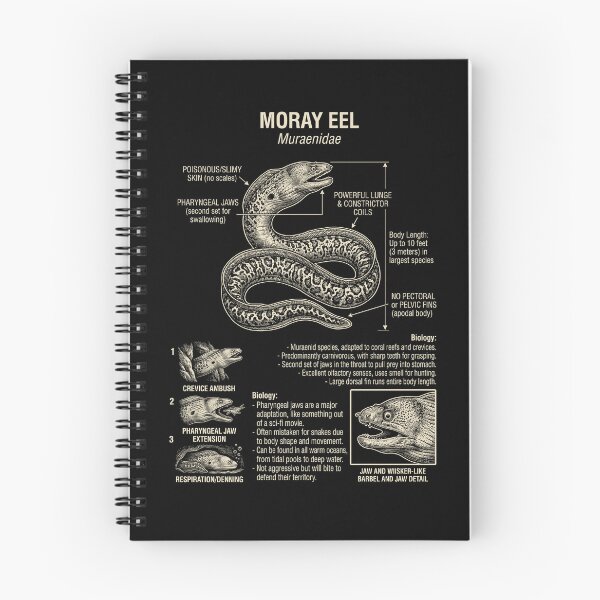 Item preview, Moray Eel Scientific Anatomy Biology Animal Lover designed and sold by Kimberley King Art  King Art.