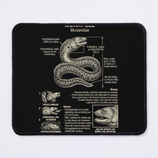 Item preview, Moray Eel Scientific Anatomy Biology Animal Lover designed and sold by Kimberley King Art  King Art.