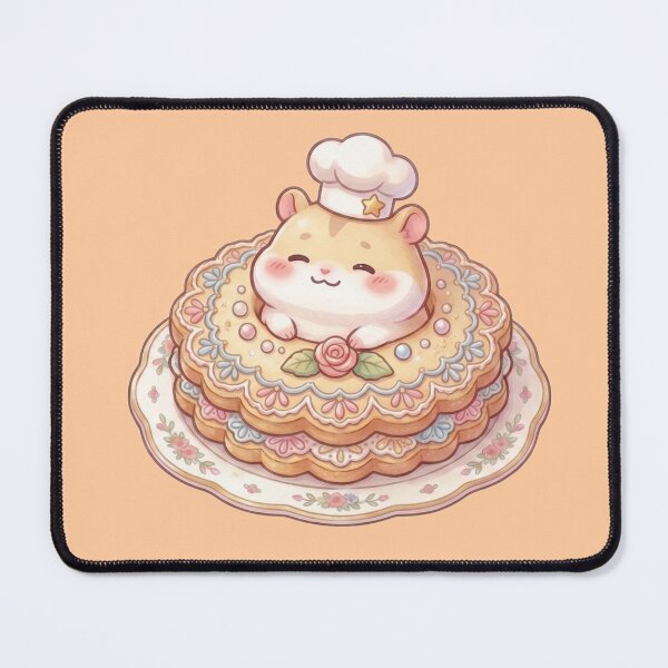 Item preview, Cute Kawaii Hamster Chef in Vintage Cake designed and sold by Arte Para Rebaja.