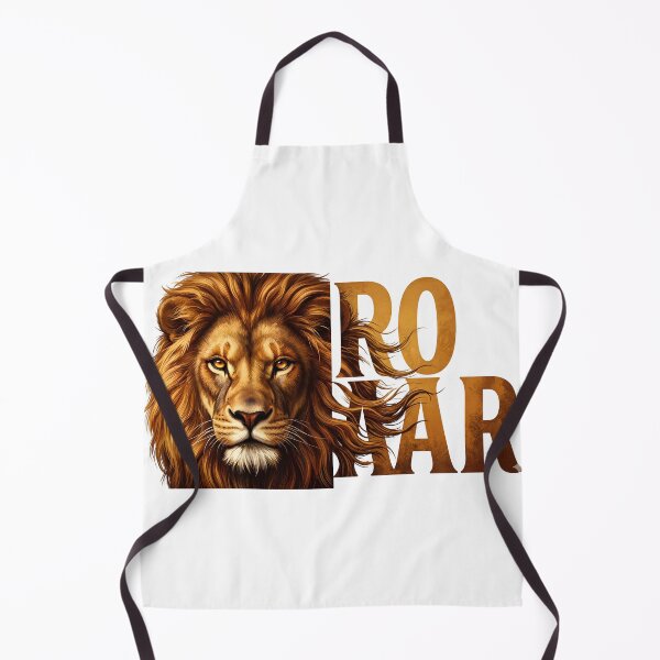 Item preview, ROAR of the Wild Gold Lion Typography designed and sold by Presshue.