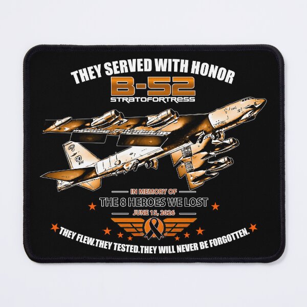 Item preview, B-52 Stratofortress Memorial Tribute | Honoring the 8 Heroes We Lost designed and sold by Aerolovers.