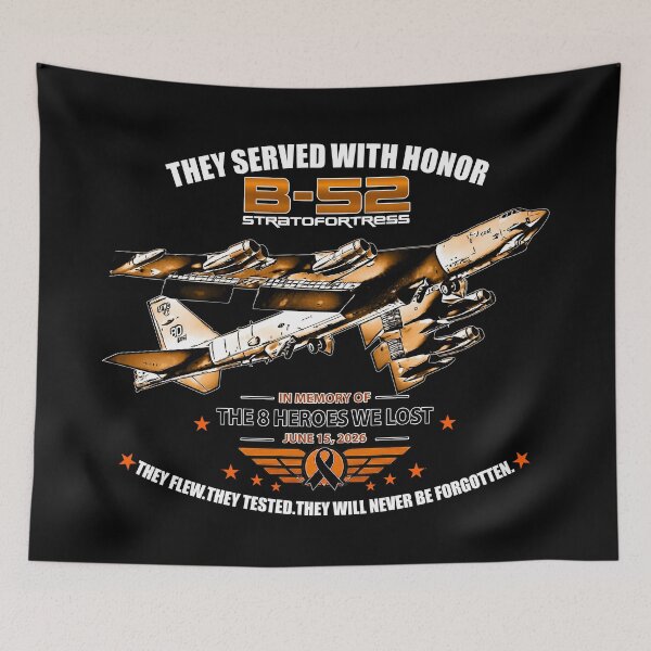 Item preview, B-52 Stratofortress Memorial Tribute | Honoring the 8 Heroes We Lost designed and sold by Aerolovers.