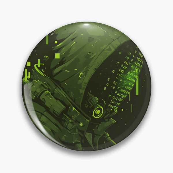 Item preview, Futuristic Cyberpunk Hacker Hooded Cyborg Matrix Code designed and sold by VectorForge.