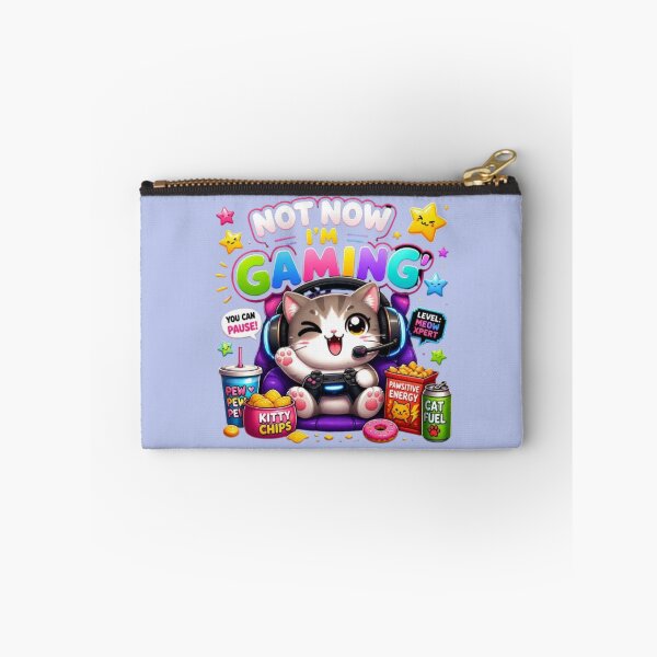 Item preview, Not Now I'm Gaming Cute Cat Sticker designed and sold by Stylestickers55.
