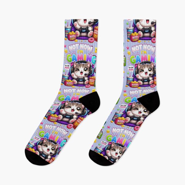 Item preview, Not Now I'm Gaming Cute Cat Sticker designed and sold by Stylestickers55.