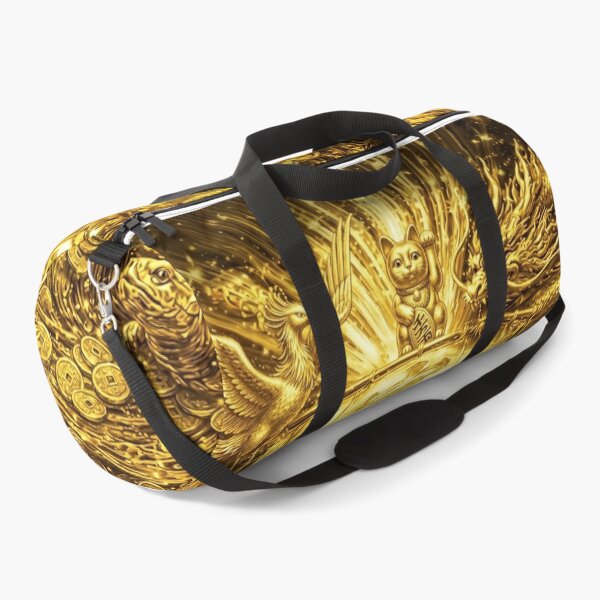 Item preview, Golden Treasure Ship of the Seven Lucky Gods | Dragon Phoenix Wealth Prosperity Art designed and sold by LOVEARTDESIGN.
