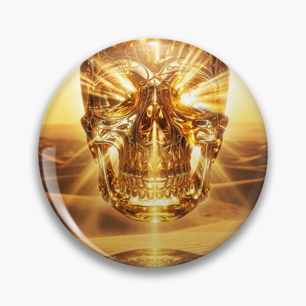 Item preview, Gold dust desert skull designed and sold by FreshFrankies.