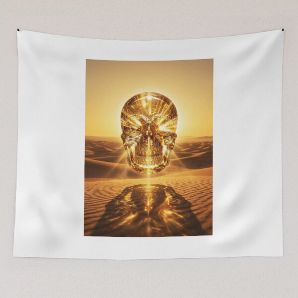 Item preview, Gold dust desert skull designed and sold by FreshFrankies.