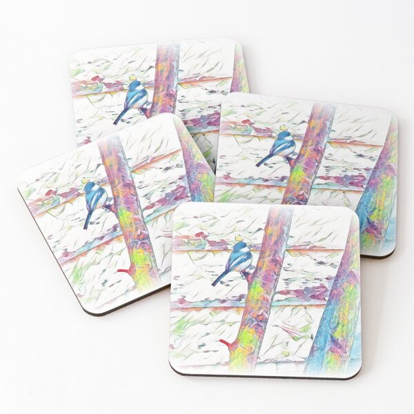 Item preview, Candy Pastel Colors Chickadee Bird designed and sold by DianeBP.