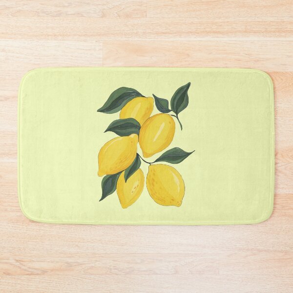 Item preview, Five Watercolor Lemons with Leaves – Mediterranean Citrus Illustration designed and sold by EmeraldeaArt.