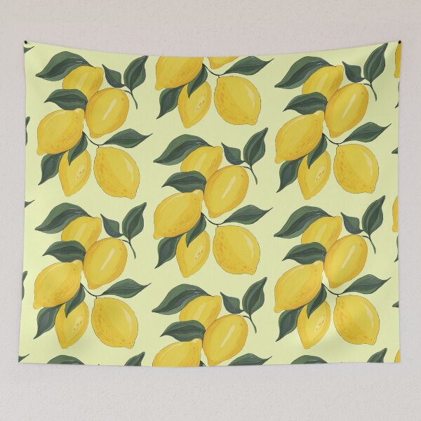 Item preview, Five Watercolor Lemons with Leaves – Mediterranean Citrus Illustration designed and sold by EmeraldeaArt.