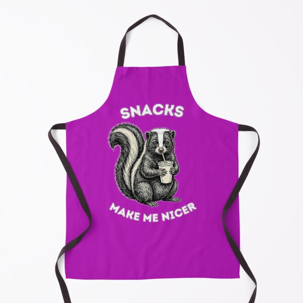Item preview, Snacks Make me Nicer. Sarcastic Saying. Raccoon designed and sold by Julitasells.