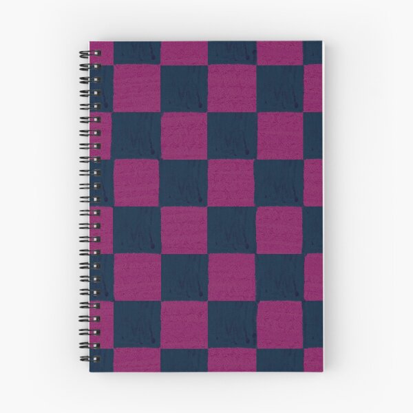 Item preview, Dark Blue & Pink checks hand drawn pastel designed and sold by BlertaDK.
