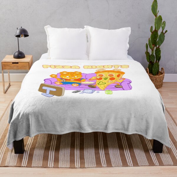 Item preview, Pizza Nights – Cozy Cat and Pizza Slice Movie Night designed and sold by BritishDelights.