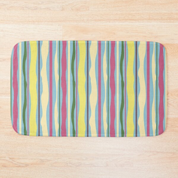 Item preview, Colourful wavy stripes in yellow, pink and blue designed and sold by KateKeoganDesign.