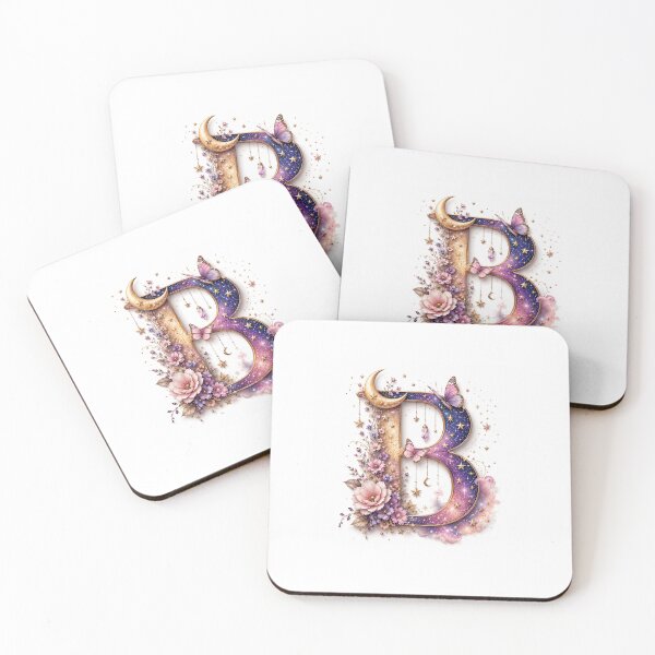 Item preview, Celestial Floral Letter B designed and sold by DaryaArtFrance.