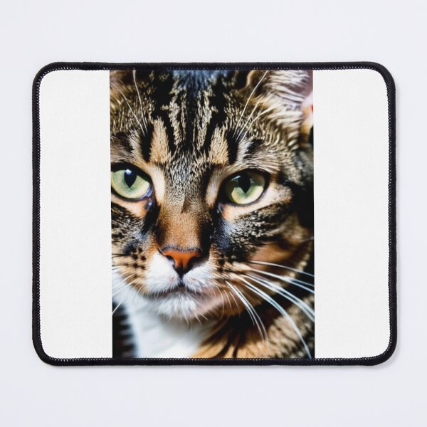 Item preview, Animals - Tabby Cat with Green Eyes, Intense Feline Portrait designed and sold by DoodyPets.