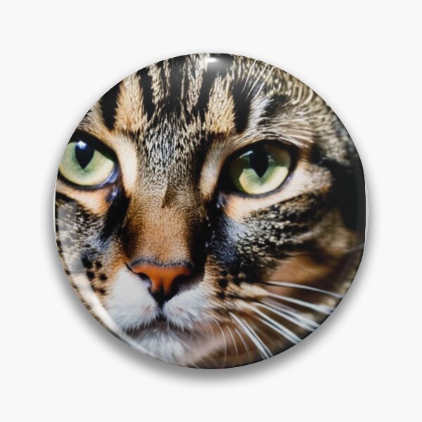 Item preview, Animals - Tabby Cat with Green Eyes, Intense Feline Portrait designed and sold by DoodyPets.