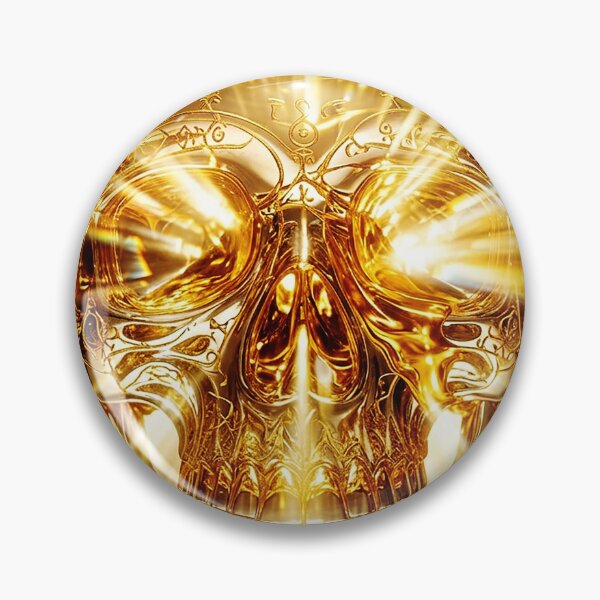 Item preview, The golden light skull designed and sold by FreshFrankies.