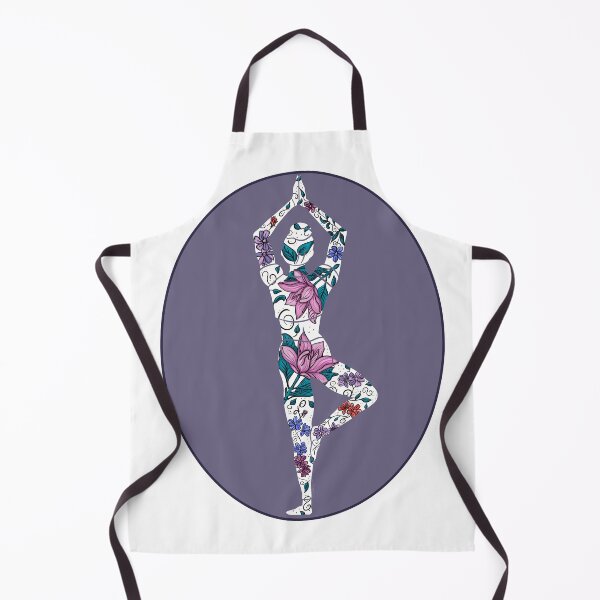 Item preview, Tree Pose - Purple Oval (Yoga Botanicals Series) designed and sold by Winooski Designs.