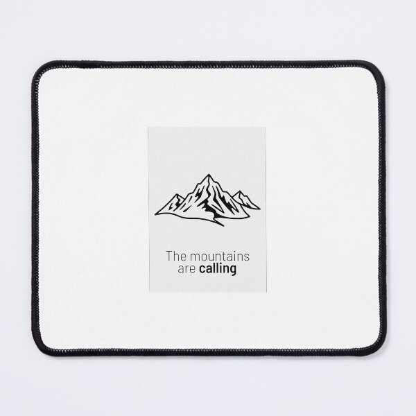 Item preview, The Mountains Are Calling | Minimalist Mountain Line Art | Hiking Gift | Outdoor Adventure Design designed and sold by N0irNest.