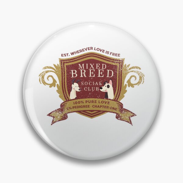 Item preview, Mixed Breed Social Club | Rescue Dog Gift | Mutt Varsity Shirt | Dog Mom Adopted Dog designed and sold by TheDogClub.
