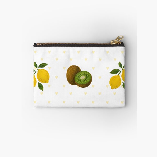 Item preview, kiwi and lemons on a background of hearts designed and sold by La-Bogi.