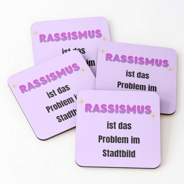 Item preview, "Racism is the problem" Design - Against Nazis - Left-wing Antifa 161 designed and sold by Sticks-Like-Gum.