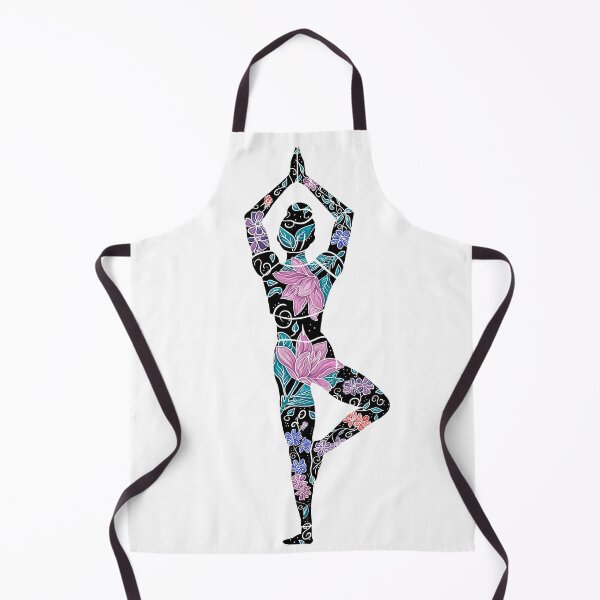 Item preview, Tree Pose - Black Silhouette (Yoga Botanicals Series) designed and sold by Winooski Designs.