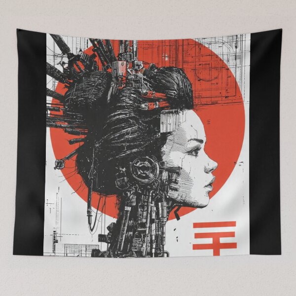 Item preview, Cyberpunk Geisha | Japan Aesthetic designed and sold by Late Theory.