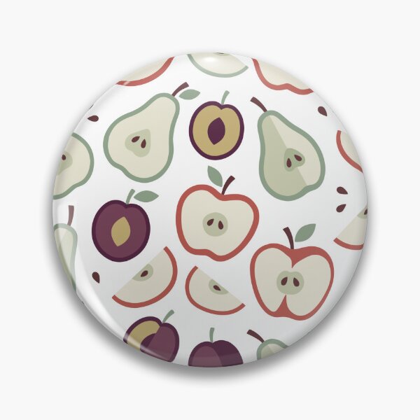 Item preview, Minimalist Retro Apples Pears and Plums Fruits Seamless Pattern designed and sold by DiNata.
