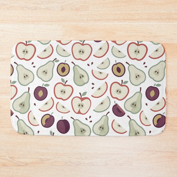Item preview, Minimalist Retro Apples Pears and Plums Fruits Seamless Pattern designed and sold by DiNata.