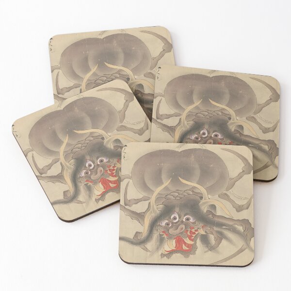 Item preview, ​Giant Earth Spider Tsuchigumo Vintage Japanese Yokai Art designed and sold by FineArtShirts.
