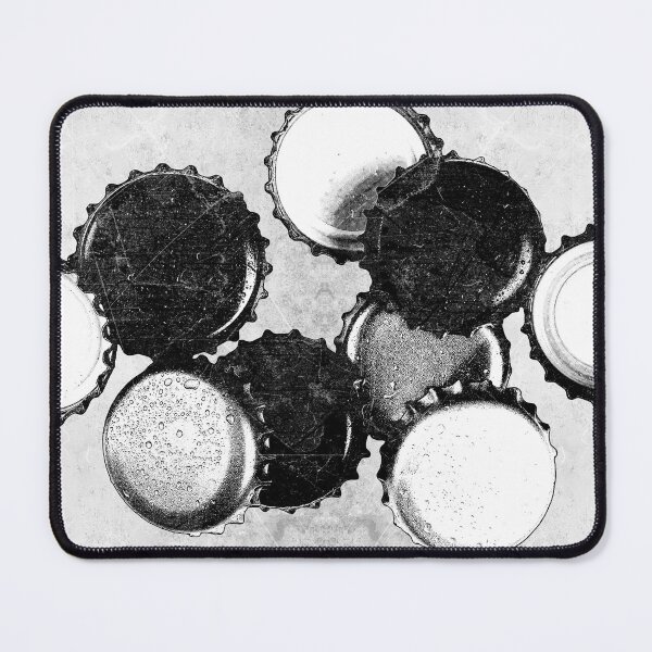 Item preview, Scattered Bottle Caps Dark Bar Aftermath Drink Culture Art designed and sold by Ghoul Enterprises.